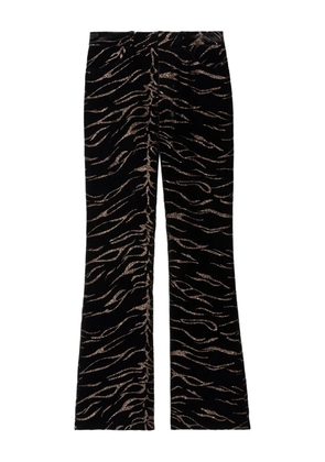 Zadig&Voltaire tiger-print trousers - Black