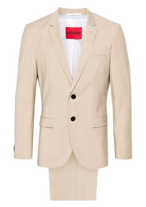 HUGO notched-lapels single-breasted blazer - Neutrals