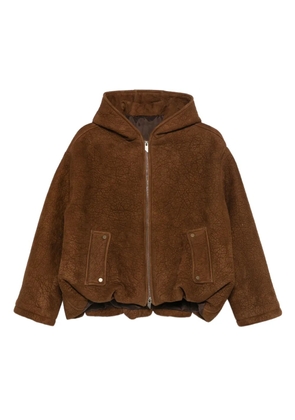 Salvatore Santoro hooded zip-fastening jacket - Brown