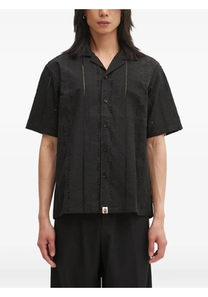 A BATHING APE® broderie-anglaise shirt - Black