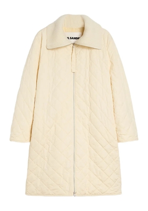 Jil Sander quilted coat - Neutrals