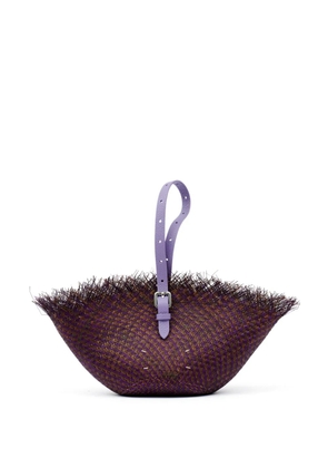 Maison Margiela Recicla raffia tote bag - Purple
