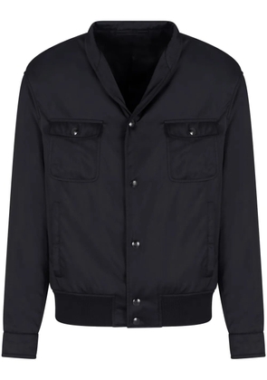 Giorgio Armani panelled bomber jacket - Black