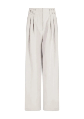 Giorgio Armani pleated-front trousers - Grey
