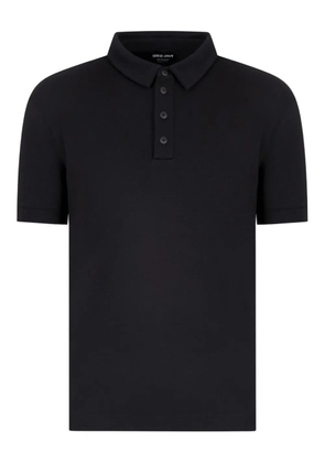 Giorgio Armani buttoned polo shirt - Black