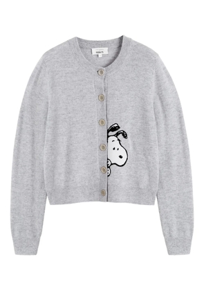 Chinti & Parker x Peanuts Snoopy Peekabow cardigan - Grey