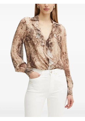 GUESS USA snake-print blouse - Neutrals