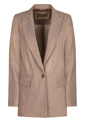 Herno single-breasted blazer - Neutrals