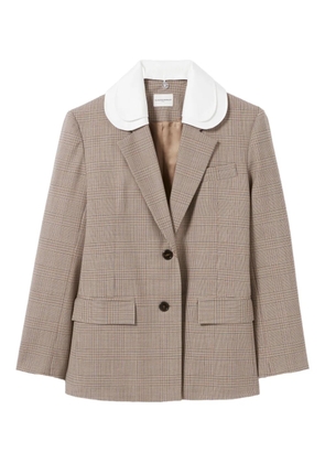 Claudie Pierlot checked tailored blazer - Neutrals