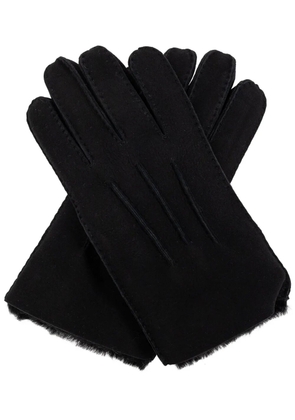 UGG logo-patch gloves - Black