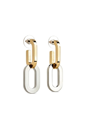 Kenneth Jay Lane link oval-shape earrings - Gold