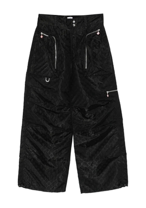 Casablanca monogram-pattern trousers - Black