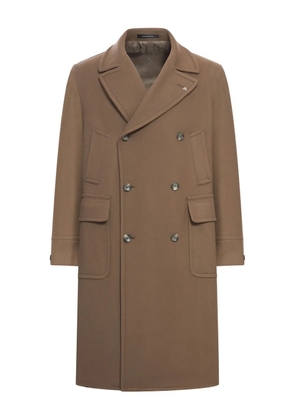 Tagliatore double-breasted wool coat - Brown