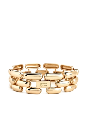 Kenneth Jay Lane cable-link bracelet - Gold
