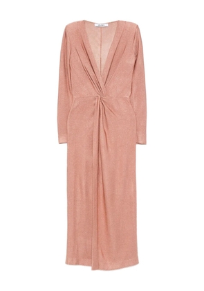 Antonino Valenti twist-front glitter midi dress - Pink