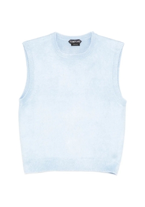 TOM FORD round-neck knit vest - Blue