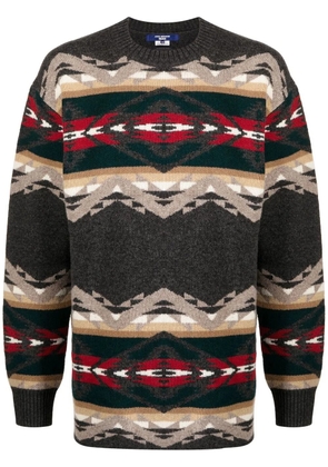 Junya Watanabe MAN intarsia-knit jumper - Multicolour