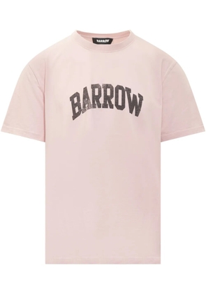 BARROW logo-print T-shirt - Pink