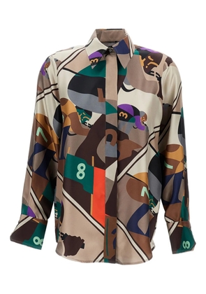 Alberto Biani printed shirt - Neutrals