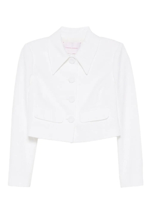 Carolina Herrera floral-cloque jacket - White