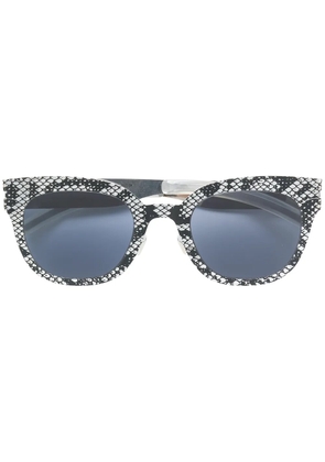 Mykita snakeskin print sunglasses - Metallic
