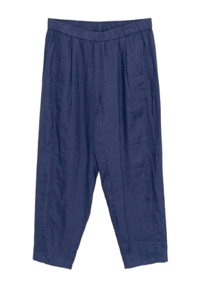 Eileen Fisher pleated tapered trousers - Blue
