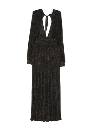 Antonino Valenti pleated V-neck maxi dress - Black