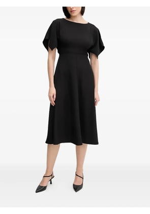Sandro Ferrone flutter-sleeve midi dress - Black