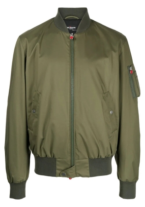 Kiton sleeve pocket bomber jacket - Green