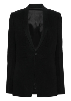 Rick Owens narrow-lapels single-breasted blazer - Black