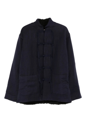 Uma Wang knotted-front jacket - Blue