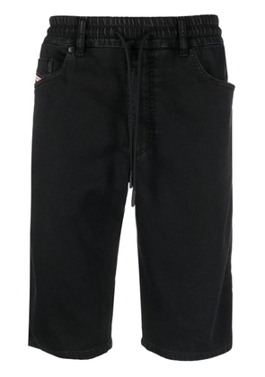 Diesel straight-leg denim bermuda shorts - Black
