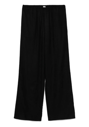 TOTEME monogram flannel trousers - Black