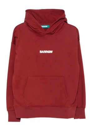 BARROW teddy-print hooded sweatshirt - Red