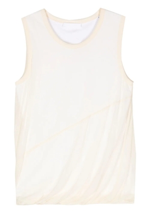Helmut Lang Bubble cotton tank top - Neutrals