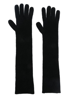 LouLou de Saison Milos cashmere gloves - Black