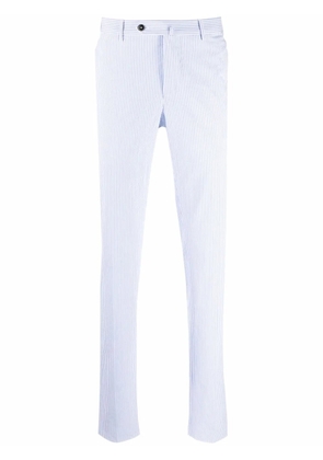 PT Torino pinstripe-pattern chinos - White