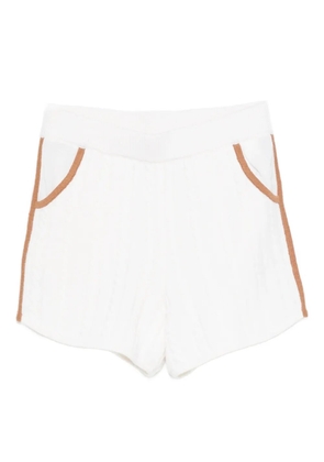 MC2 Saint Barth Azure cable-knit shorts - Neutrals