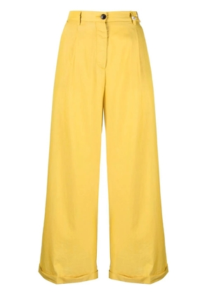 Myths cropped wide-leg trousers - Yellow