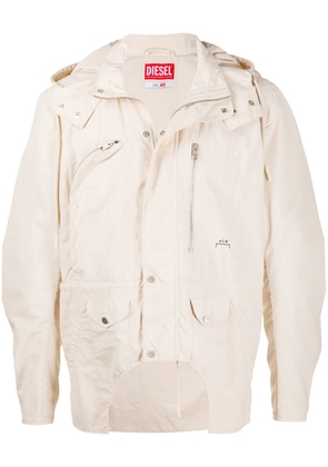 Diesel x A-Cold-Wall multi-pocket hooded jacket - Neutrals