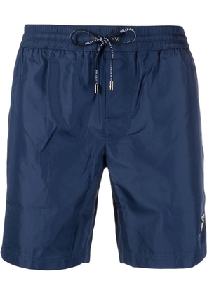 Dolce & Gabbana logo-patch swim shorts - Blue