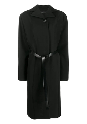 Kwaidan Editions oversized belted coat - Black