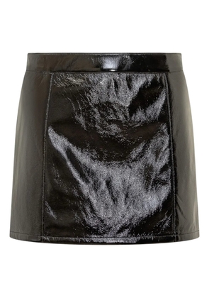 Michael Michael Kors faux-patent mini skirt - Black