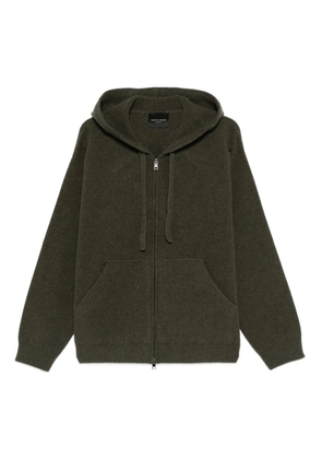 Roberto Collina zip-up hoodie - Green
