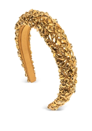 Jennifer Behr Czarina embellished headband - Gold