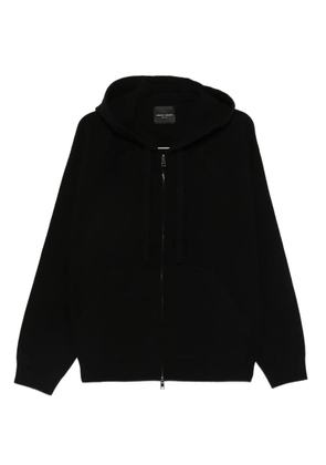 Roberto Collina zip-up hoodie - Black