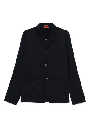 Barena button-fastening patch-pocket jacket - Blue