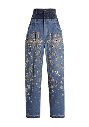 Dolce & Gabbana embellished jeans - Blue