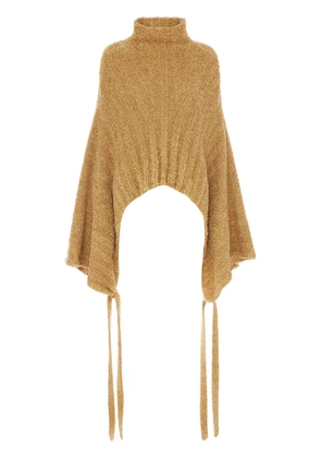 JW Anderson kimono-sleeve knitted jumper - Gold