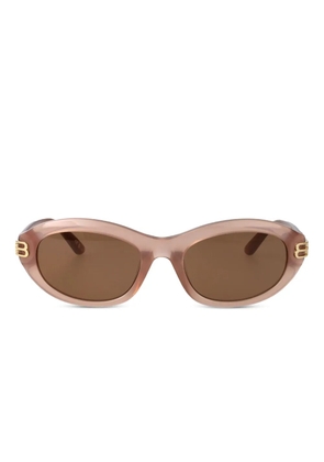 Balenciaga Eyewear oval-frame sunglasses - Neutrals